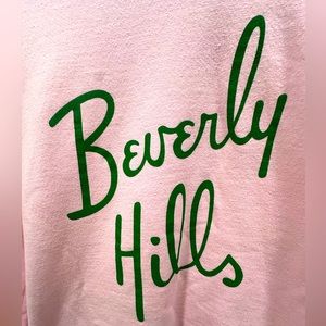 Beverly Hills Logo Pink & Green Sweetshirt